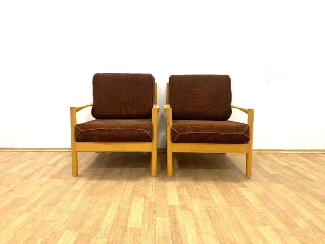 Pair of Armchairs, TON, 1970s, Czechoslovakia