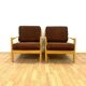 Pair of Armchairs, TON, 1970s, Czechoslovakia