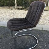 4 chromed chairs Cidue