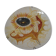 Kerbigot plate, hand-painted enamelled ceramics, Brittany