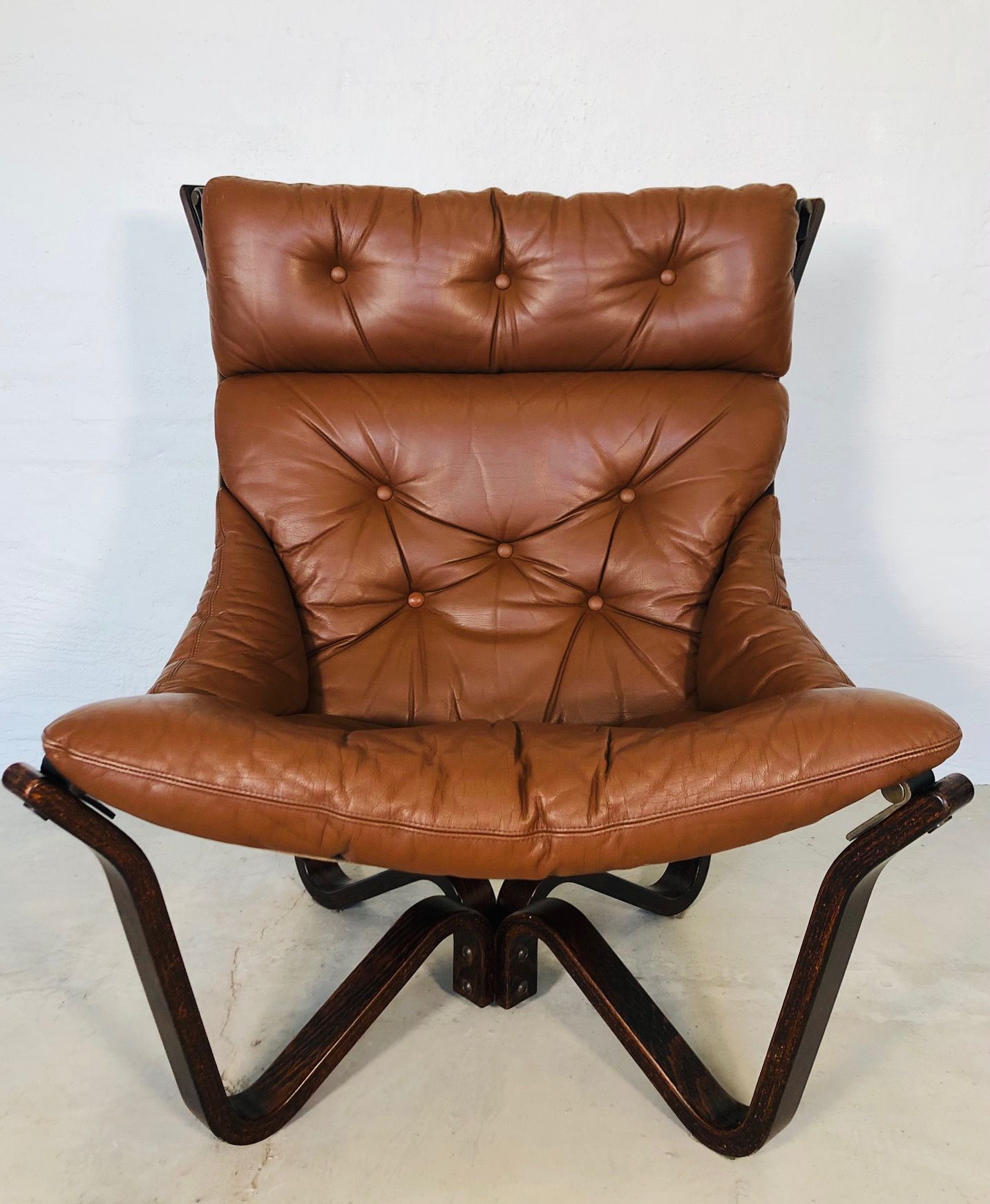 VINTAGE DANISH MID-CENTURY "VIKING" CHAIR BY JIM MYRSTAD 1973