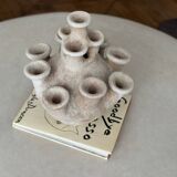 Anemone candle holder, centrepiece chandelier, raw minimalist ceramic sculpture.