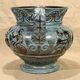 Large U-Keramik ceramic pot cover vase with antique decoration 4.610 kg