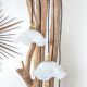Pair of walking lamps with opaline globe