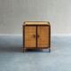 Vintage rattan & woven cane cabinet