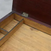 Louis Philippe Side Table with Two Drawers and Turned Twin Legs, France, 18