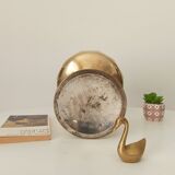 Coupe sur pied ancienne art déco en laiton doré