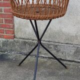 Vintage wicker pan