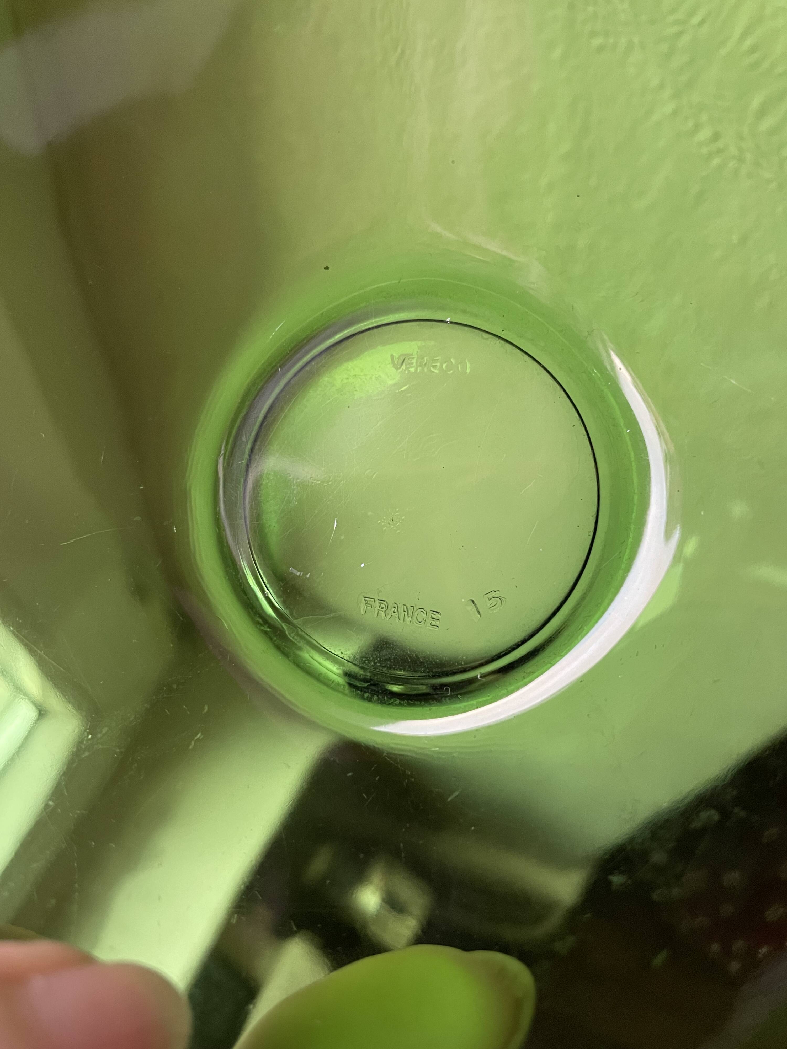 5 Vereco Duralex green bowls