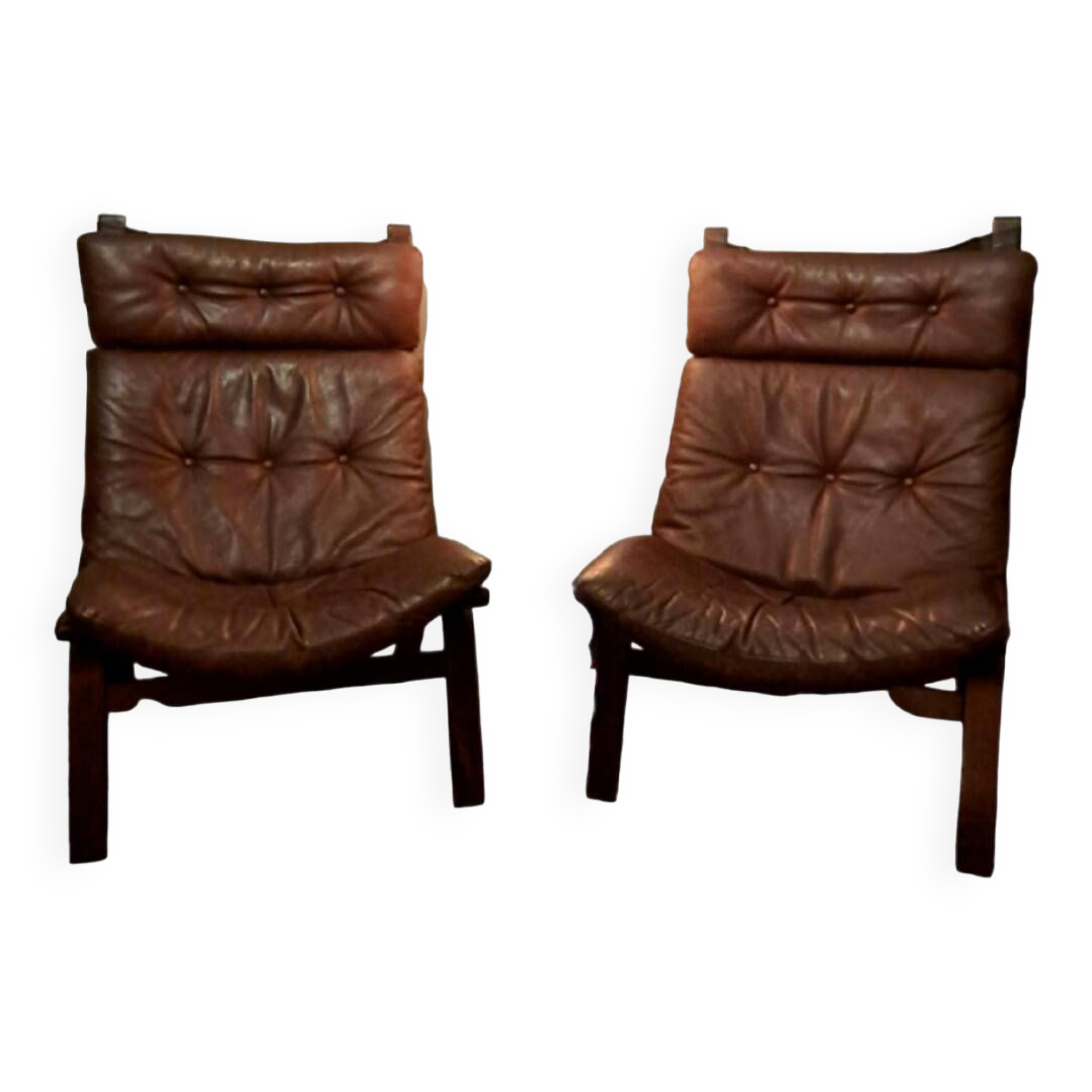 Paire de Lounge Chair Farstrup  1970