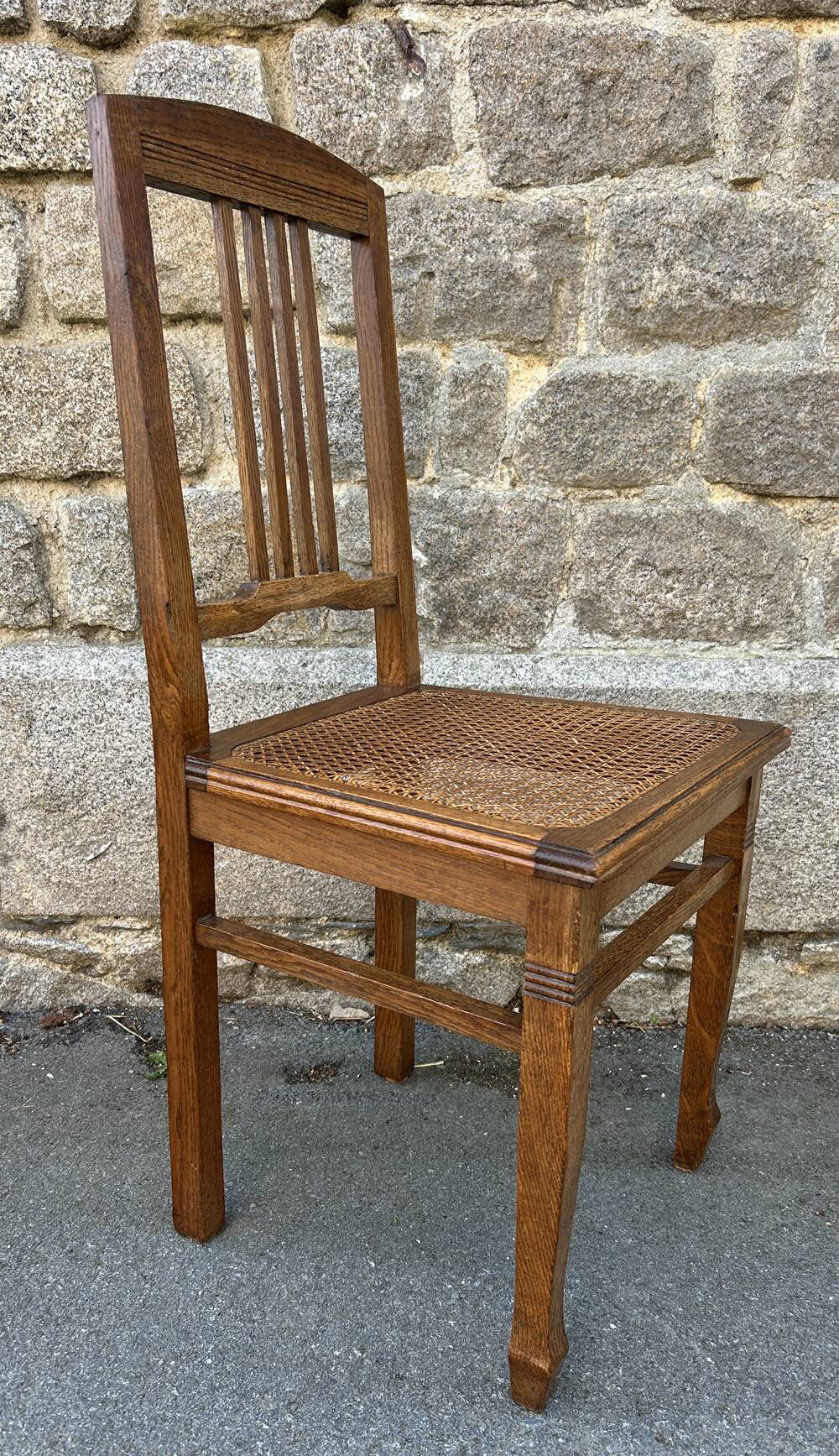 Pair of caned chairs Art Nouveau, 1900