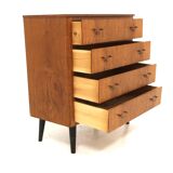 Scandinavian teak chest of drawers, Sweden, 1950