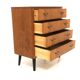 Scandinavian teak chest of drawers, Sweden, 1950.