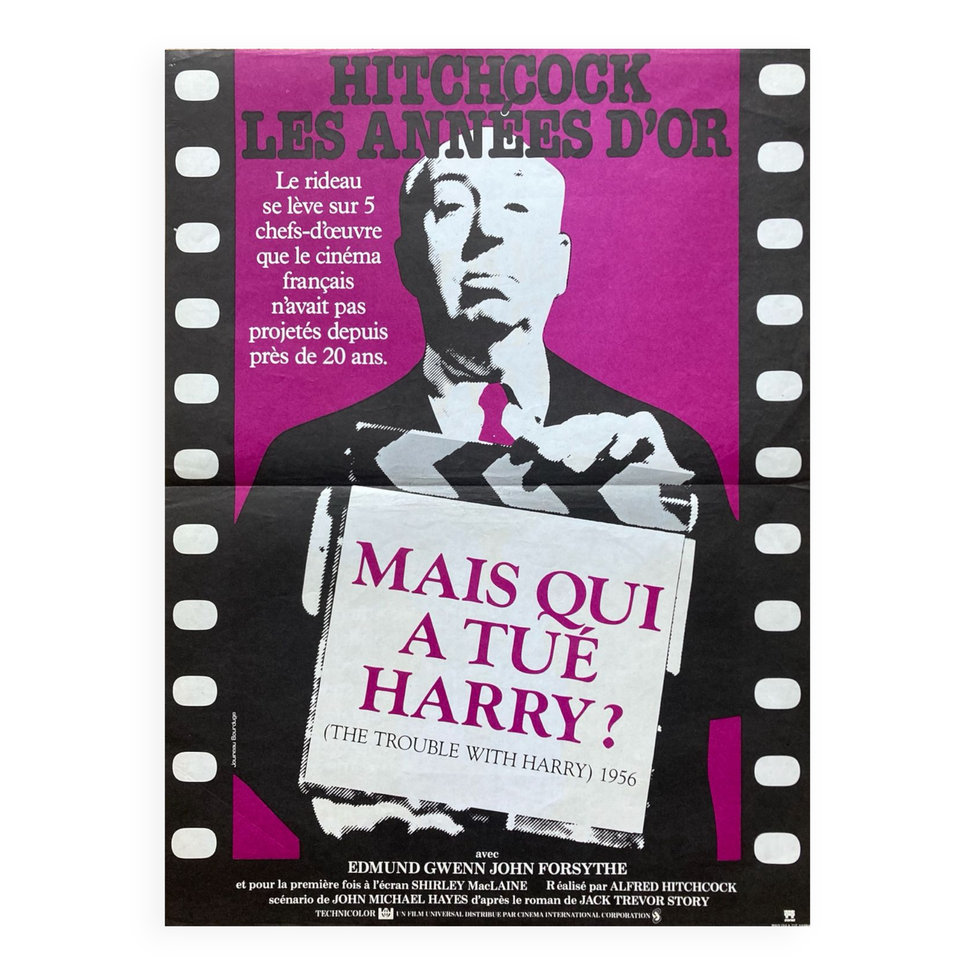 Original movie poster "But Who Killed Harry" Hitchcock