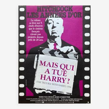 Affiche cinéma originale « Mais qui a tué Harry » Hitchcock