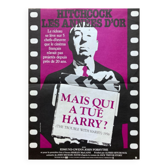 Affiche cinéma originale « Mais qui a tué Harry » Hitchcock