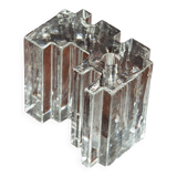 Modernist soliflore in molded glass, Germany, 1970s