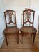 Chaises en cannage Louis XVI