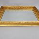 1940s Italian Mirror in Golden Wood Frame
