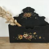 Napoleon III mail rack in boiled cardboard