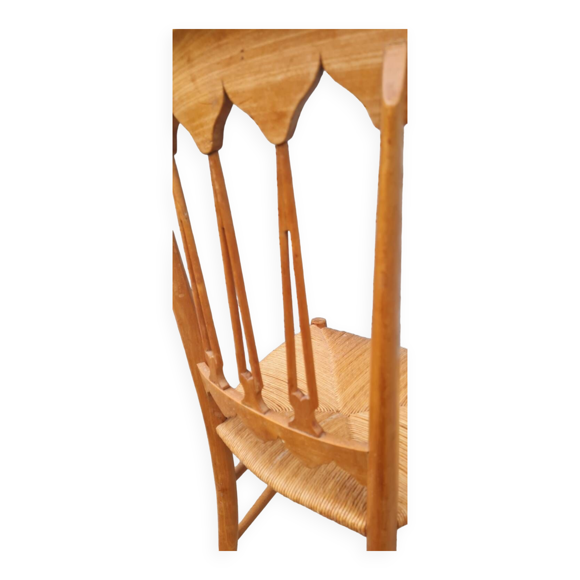 Chiavarine chair in wood and straw
