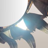 Mid-Century red wall tiles of hierro forjado in floor shape, years 50