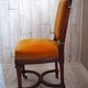 Antique Regency Style padded chair - Wooden structure and horsehair padding - Mustard color