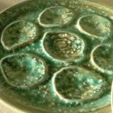 ceramic oyster plates France mousse model