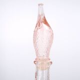 Empoli pink glass duck bottle, 1960s