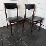 Pair of vintage rosewood chairs