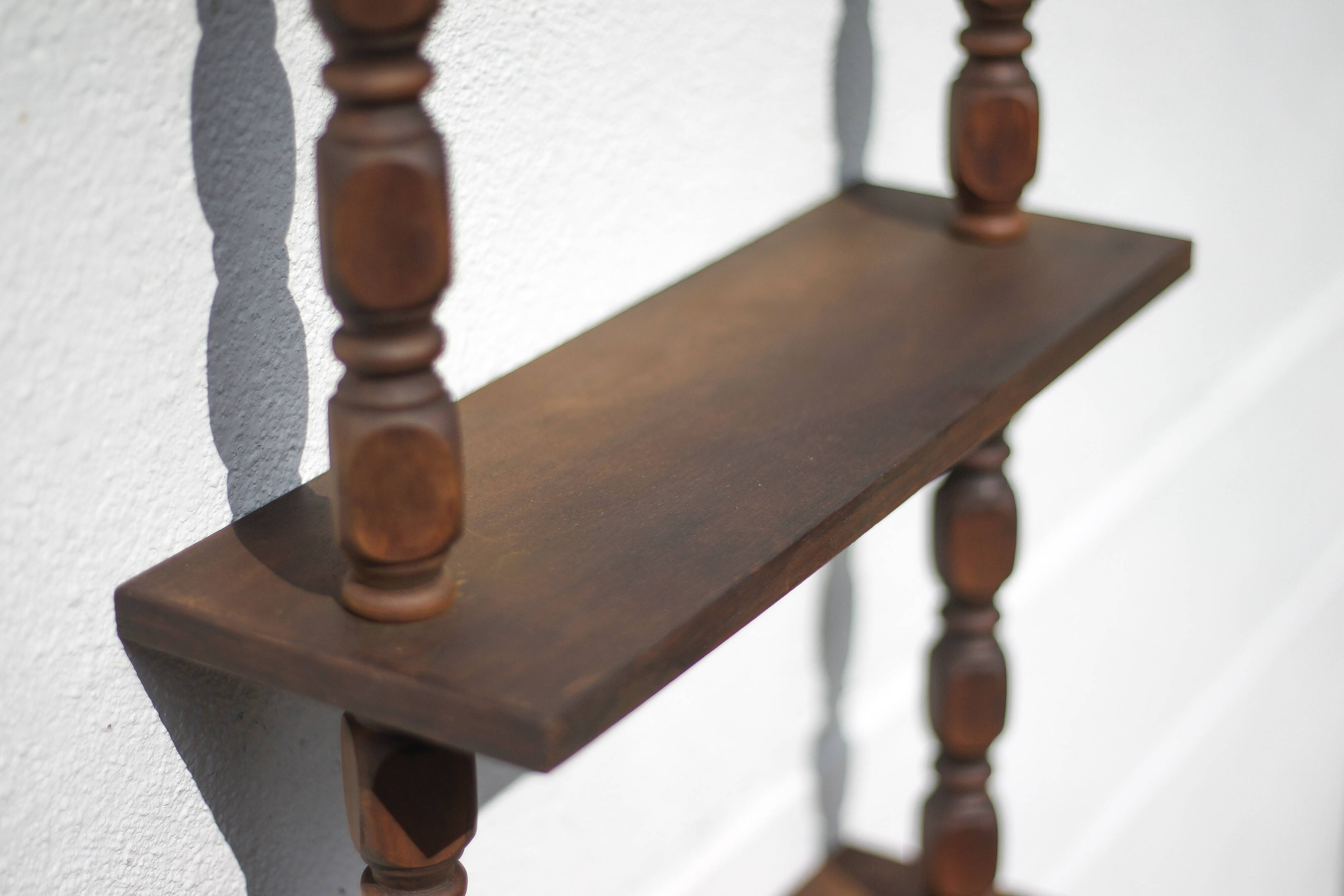 Vintage wooden shelf, vintage shelf, interior decoration