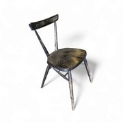 Chaise empilable noire Ercol L.Ercolani années 1950
