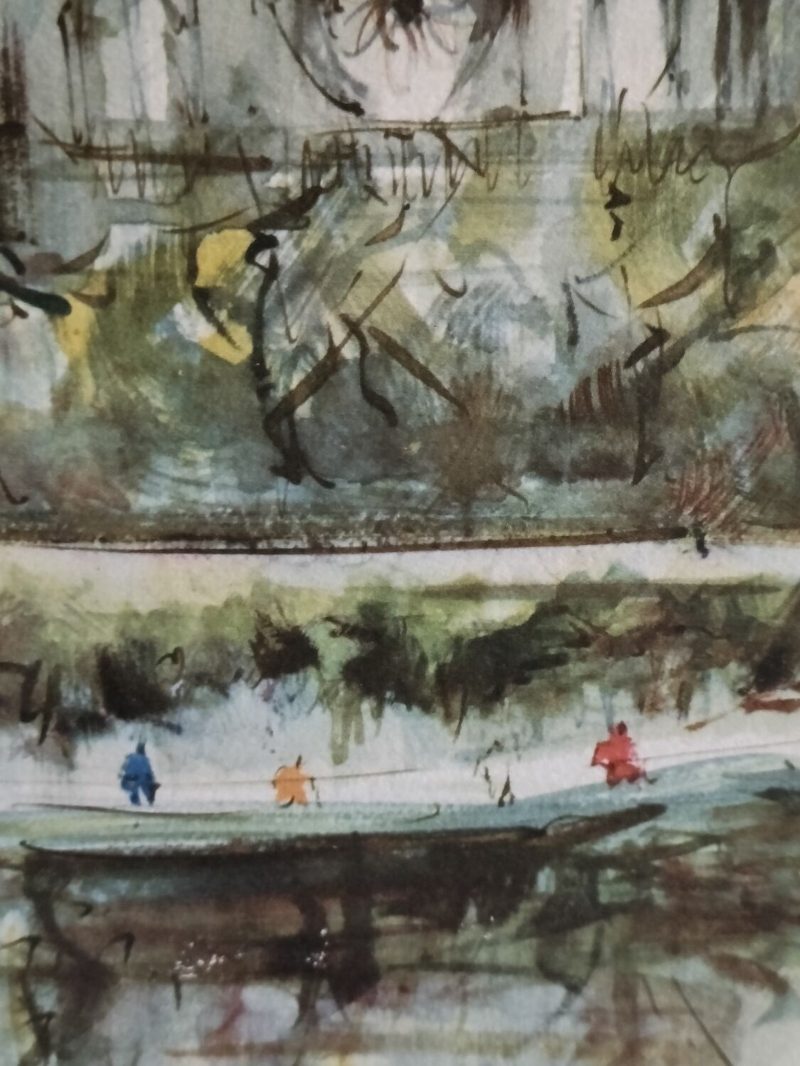 Lithograph Paris Notre Dame