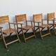 4 vintage folding garden chairs – French work from the 1970s-80s