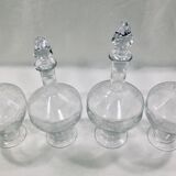 Service de verre en cristal art déco