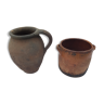 2 Old terracotta pots
