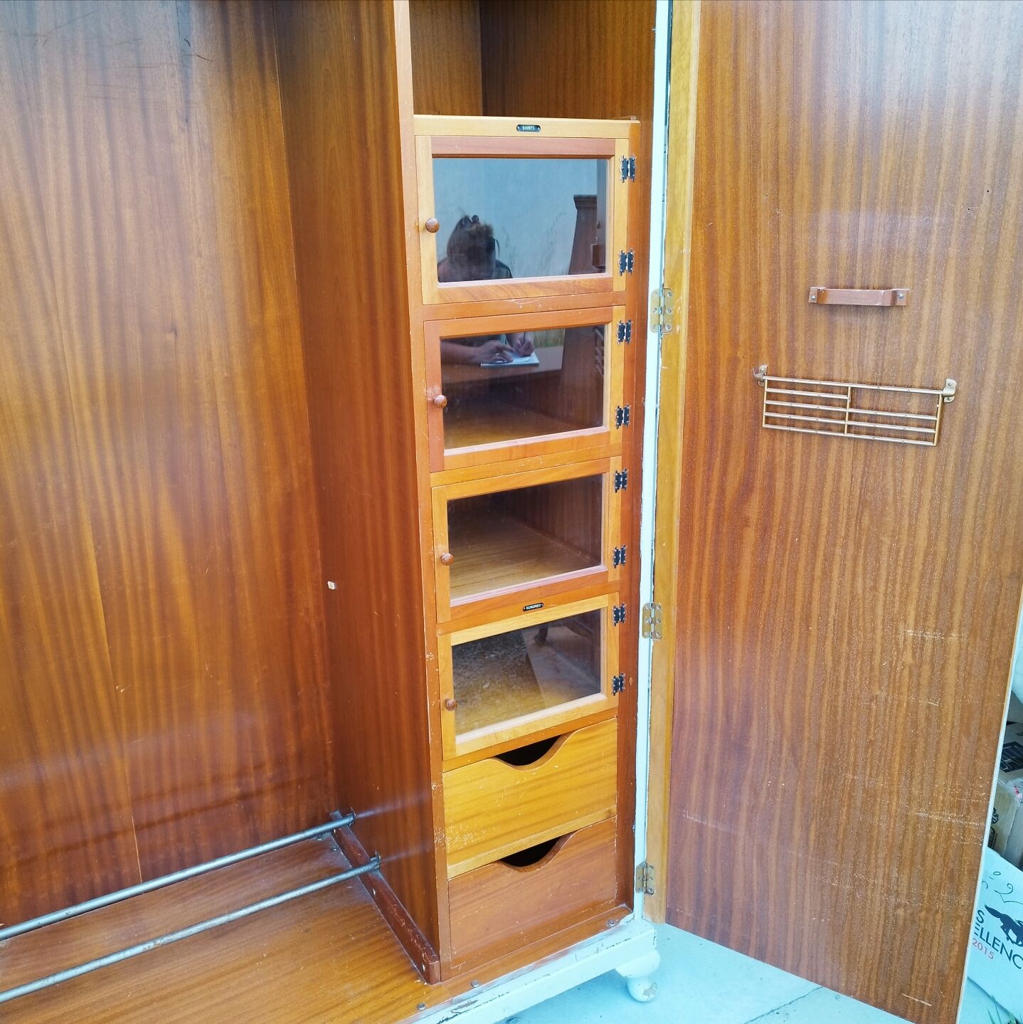 Wardrobe dressing room english vintage storage