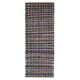 Vintage Turkish Hand-Knotted Wool Cotton Pink Kilim Runner Rug 83x220