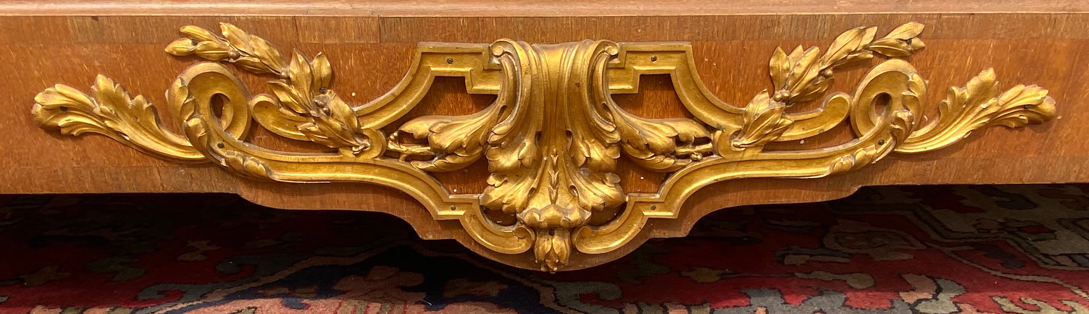 Glass bookcase in marquetry Maison Haentges Frères XIXth century