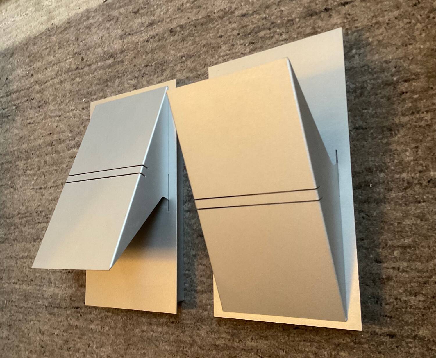 Pair of designer wall lights from the 80s-90s