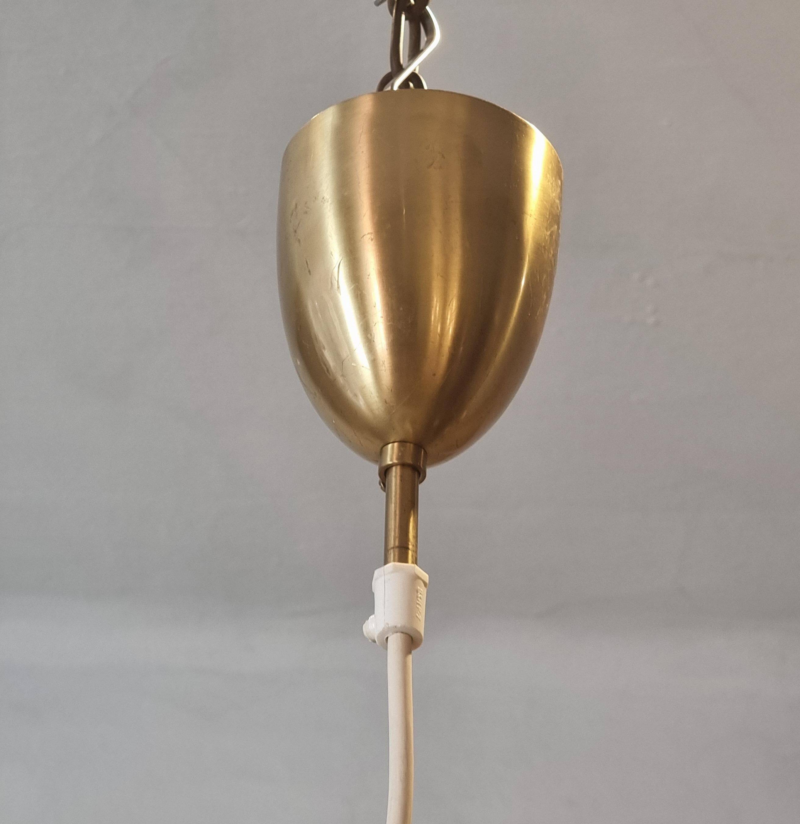 Hans-Agne Jakobsson, Brass pendant model T549/6 Carolin, Scandinavian Modern