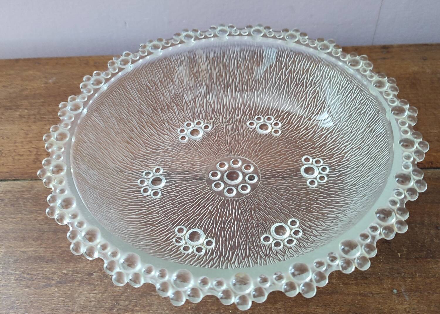 Masserini Barocco glass salad bowl