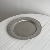 Large shiny stainless steel tray