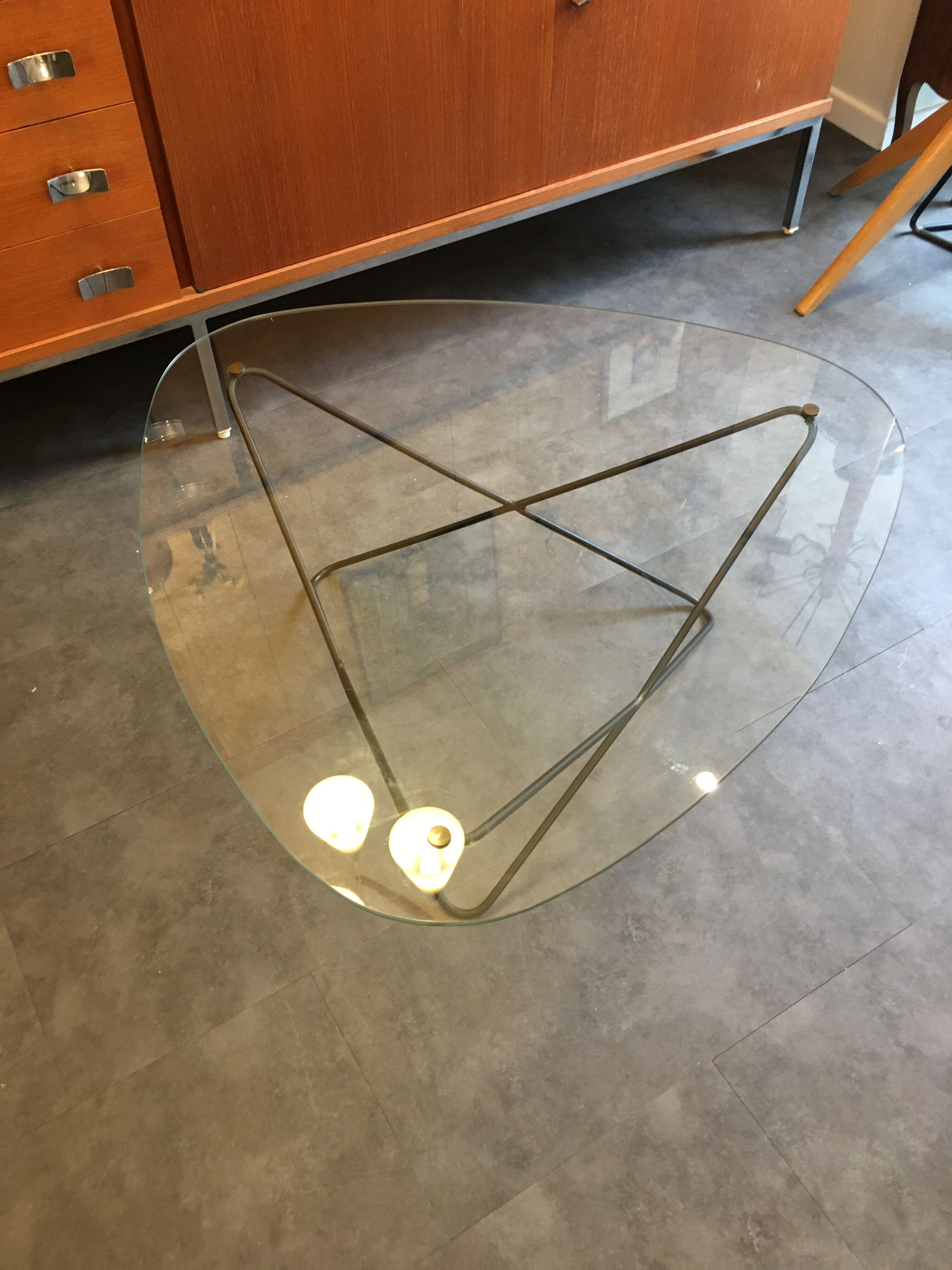 Table basse Jasmin, de F.Lasbleiz, Airborne, circa 1950