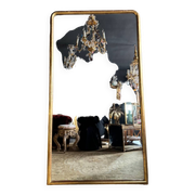 Louis philippe period fireplace mirror in golden wood (1m88x1m03) 19th century