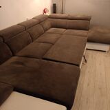 Sofa U gray and white