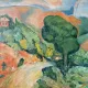 Route of the St Victoire Mountain, oil on canvas