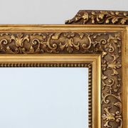 Large square giltwood mirror in Baroque style, 20th century