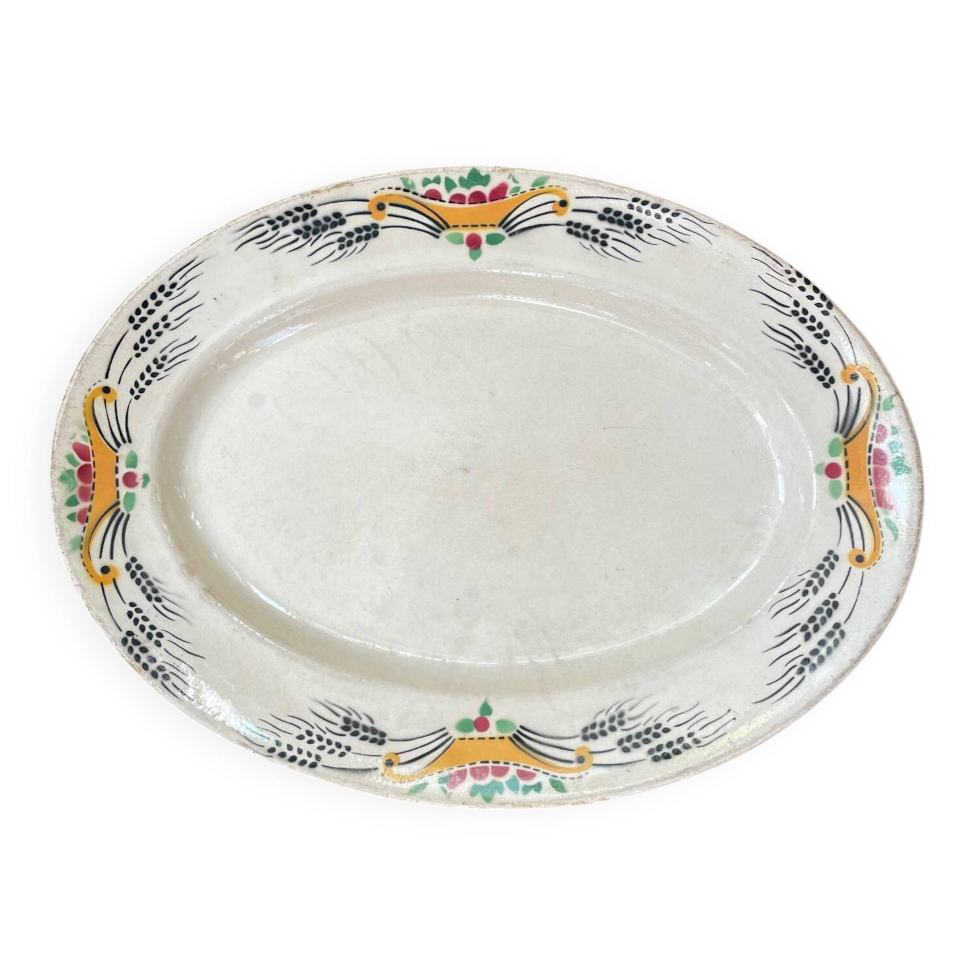 Plat ovale HB&CM modèle Cérès