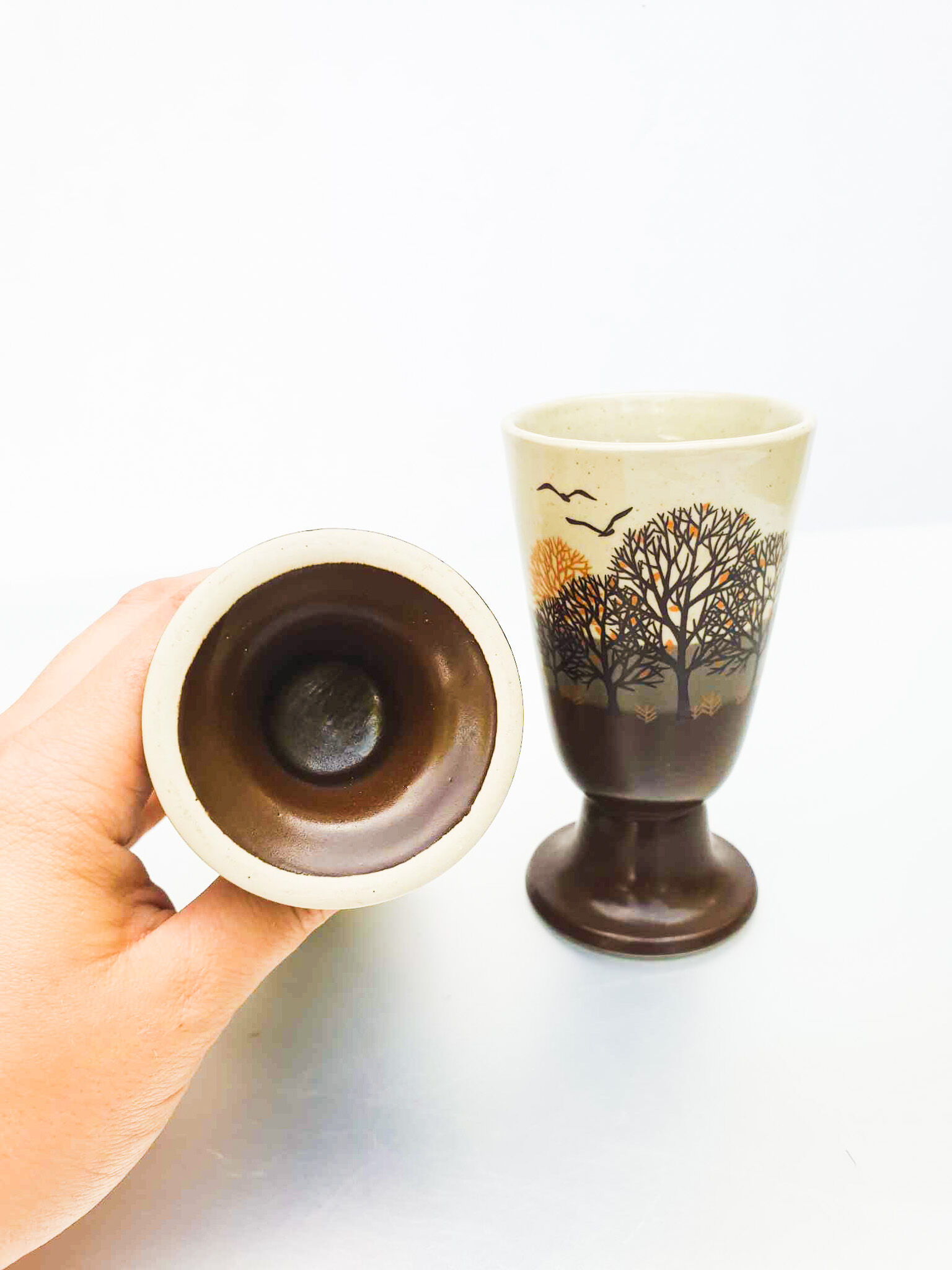 Pair of mazagran (coffee cups) 1970s